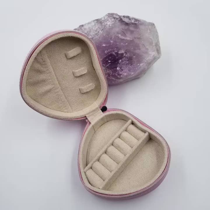magnolia jewelry - Wholesale Jewelry Box/Organizer - Leather Heart Jewelry Box Jewelry Travel Case