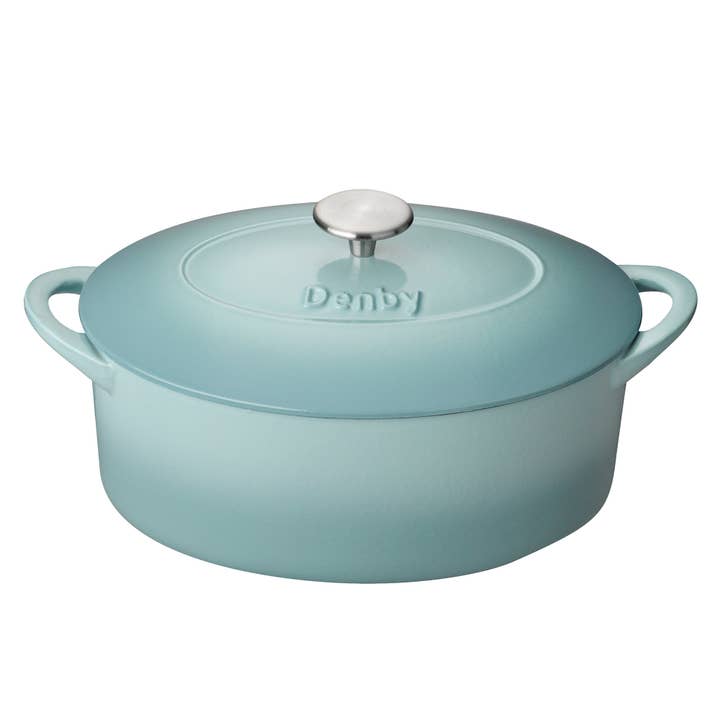 DENBY PAVILION CAST IRON 28CM OVAL CASSEROLE for wholesale by Denby Brands