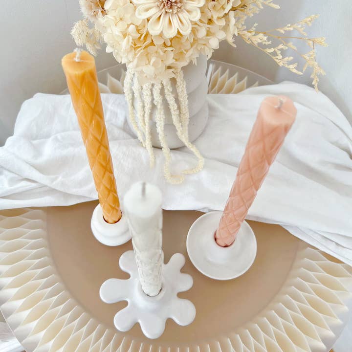 LMJ Candles - Wholesale Tapered candle/candlestick - Diamond Dinner & Taper Candle2