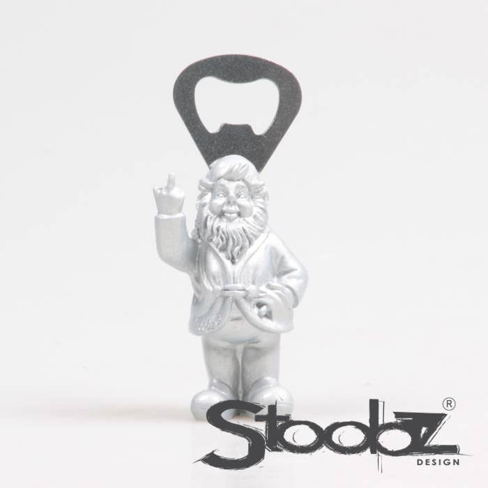 Imhof & Stevens BV - Wholesale Bottle/Wine Opener - BOTTLE OPENER GNOME STANDING 4 CLR ASS B/W/G/Y 8 CM5