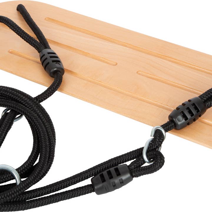 small foot – wholesale Träleksak - Barn – XL gungbräda ”Black Line” i trä med svarta rep2