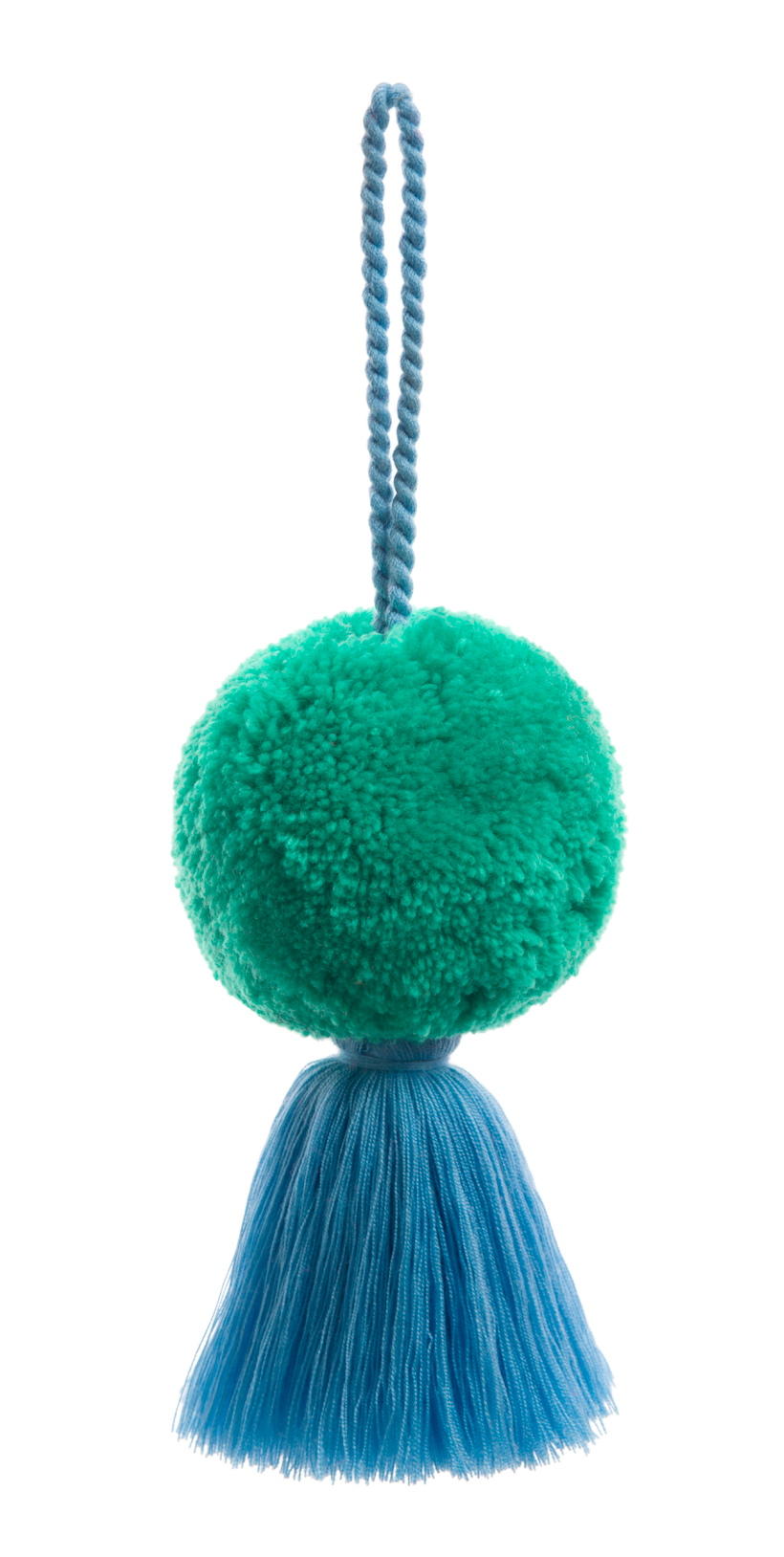 PomPom Galore - Vendita all'ingrosso Decorazione - Jumbo Pom Pom & Tassel swag - Verde mare e blu1