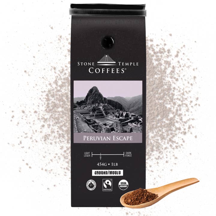 Peruvianske flugt malet kaffe for engroshandel hos Stone Temple Coffees