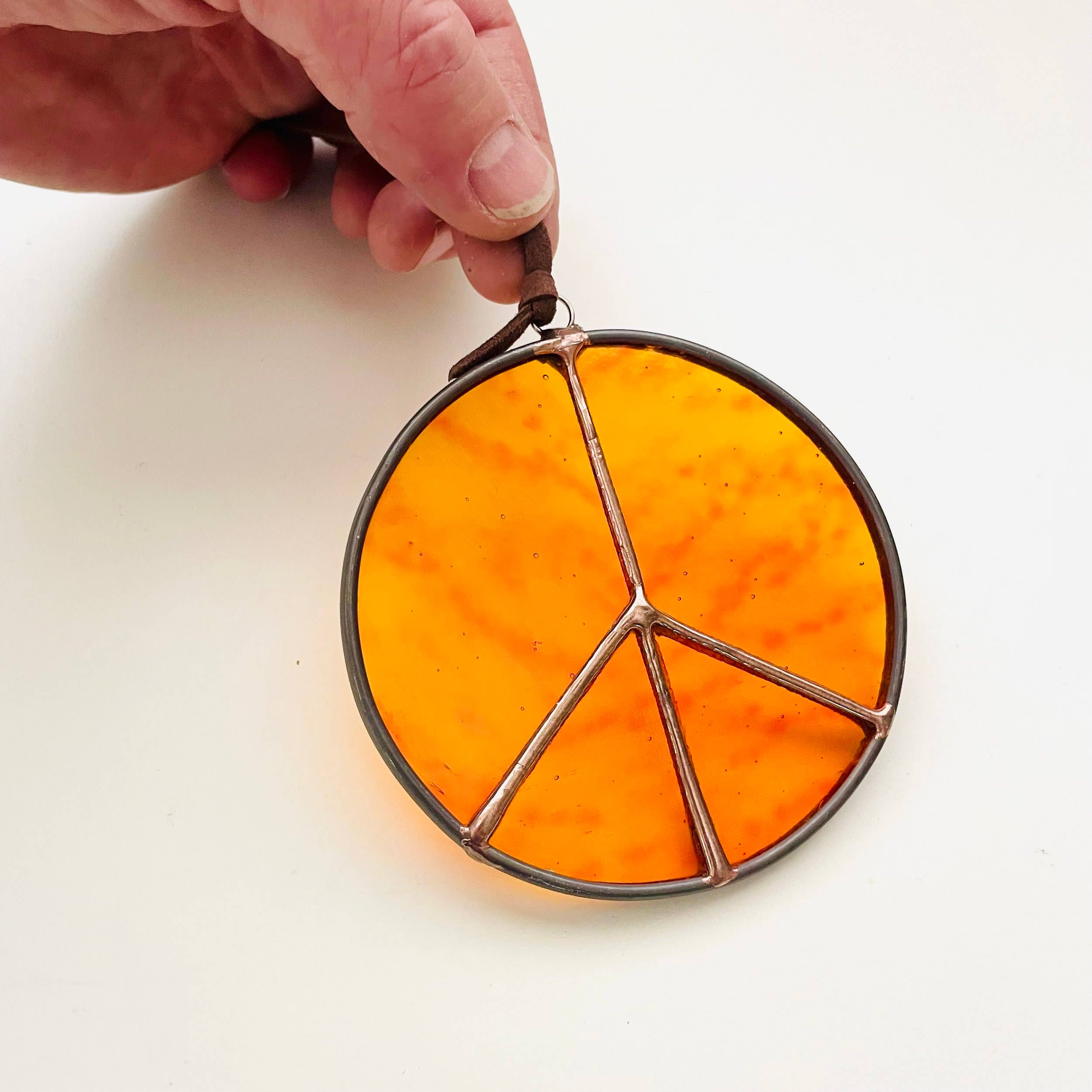 Colin Adrian Glass - Wholesale Suncatcher - Stained Glass Little Peace 4"3