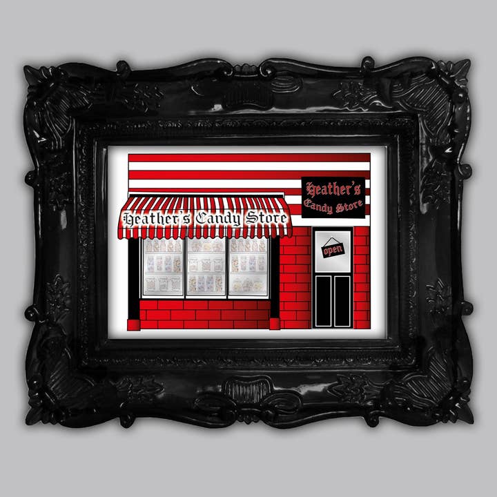 Candy Store Art Print for wholesale by Skaro Crafts