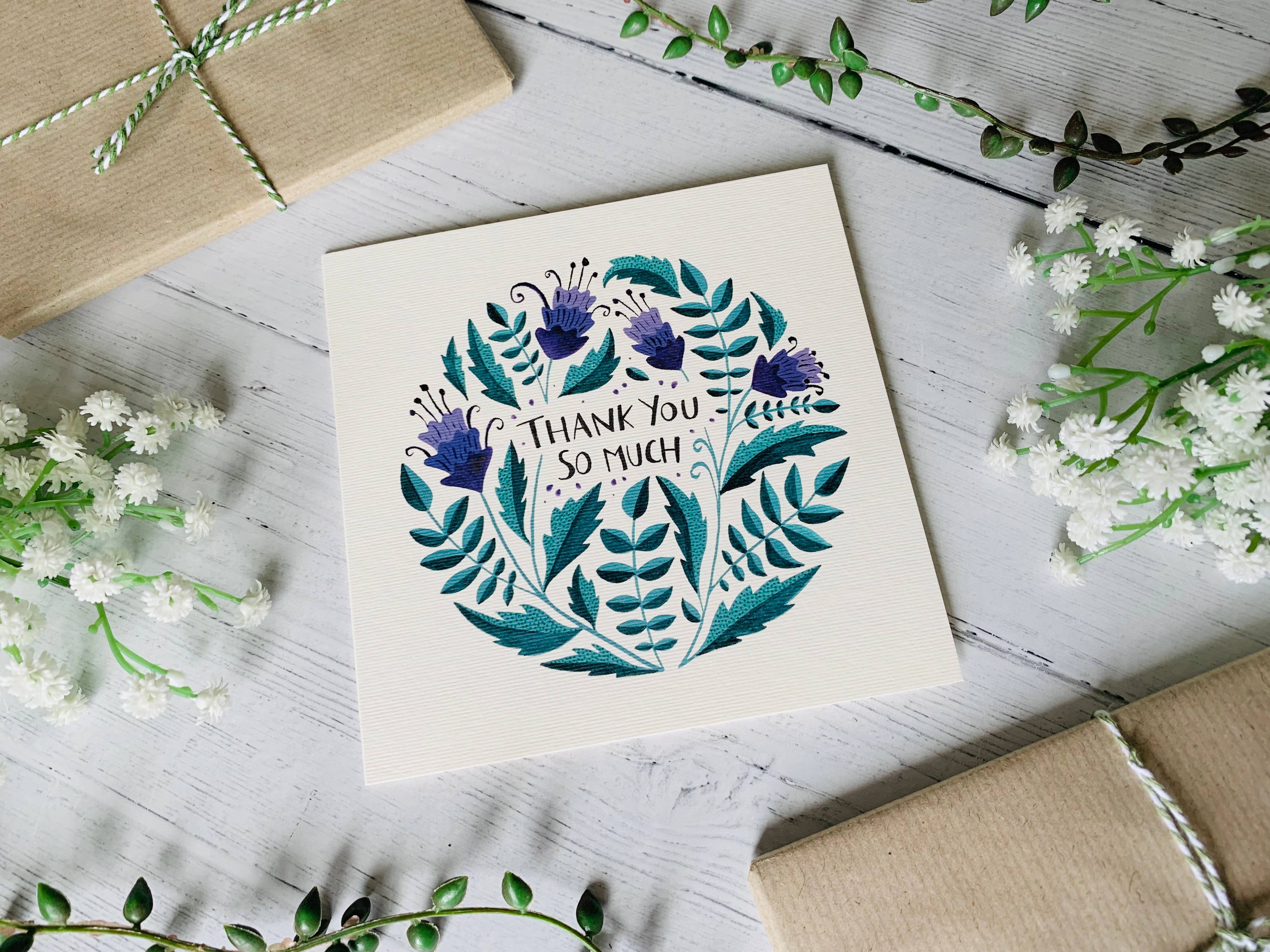 By Becky Amelia - Vente Cartes de remerciements - Carte de vœux Thank You Much1