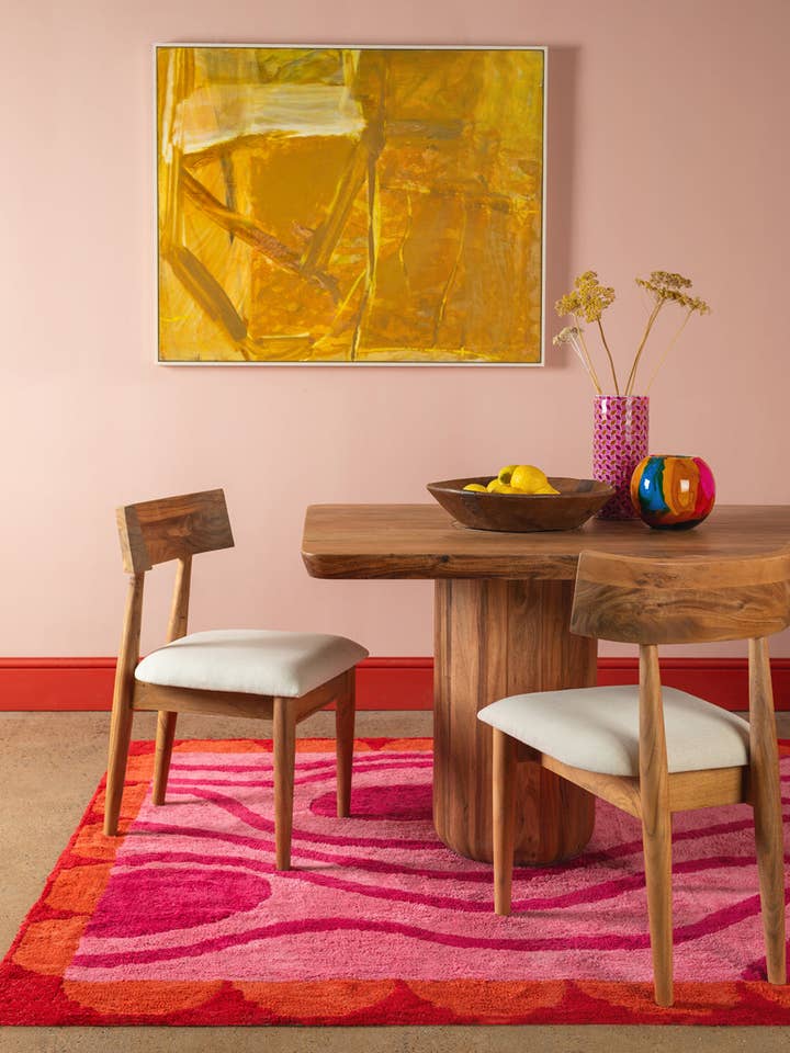 Delphine Abstract Recycled Cotton Rug for wholesale by Ian Snow Ltd