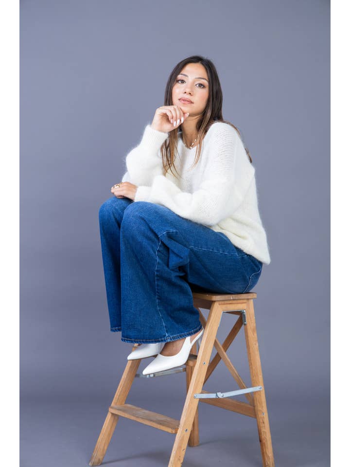 ANA & LUCY - Wholesale Jeans - Women's - Women's ultra wide leg jeans (Palazzo) "Nolwenn" - ANA & LUCY8