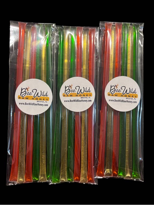 Variety Pack Honey Straws for wholesale by Bee Wild Raw Honey