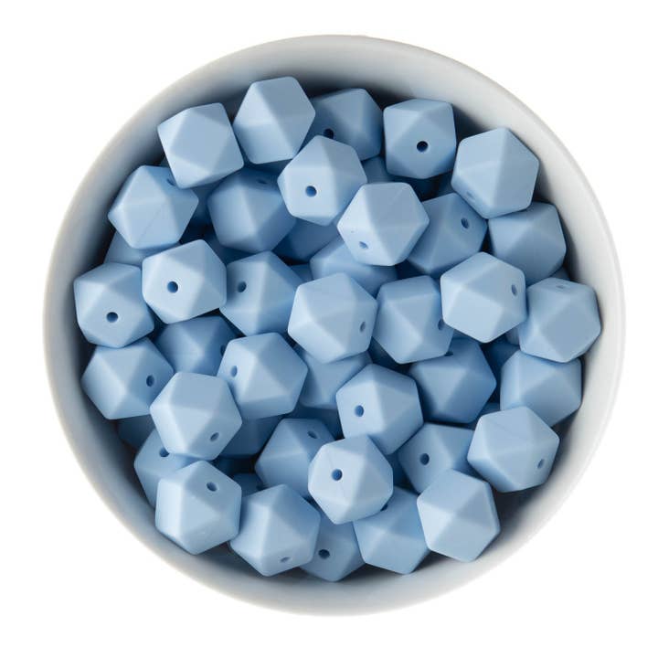 Cara & Co Silicone Craft Supply - Wholesale Beads - 14mm Hexagon Silicone Beads30