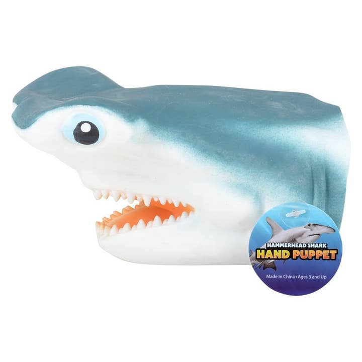 La Luna Bella - Toys - Wholesale Puppet - Kids & Baby - 5" HAMMERHEAD SHARK HAND PUPPET LLB Puppets5