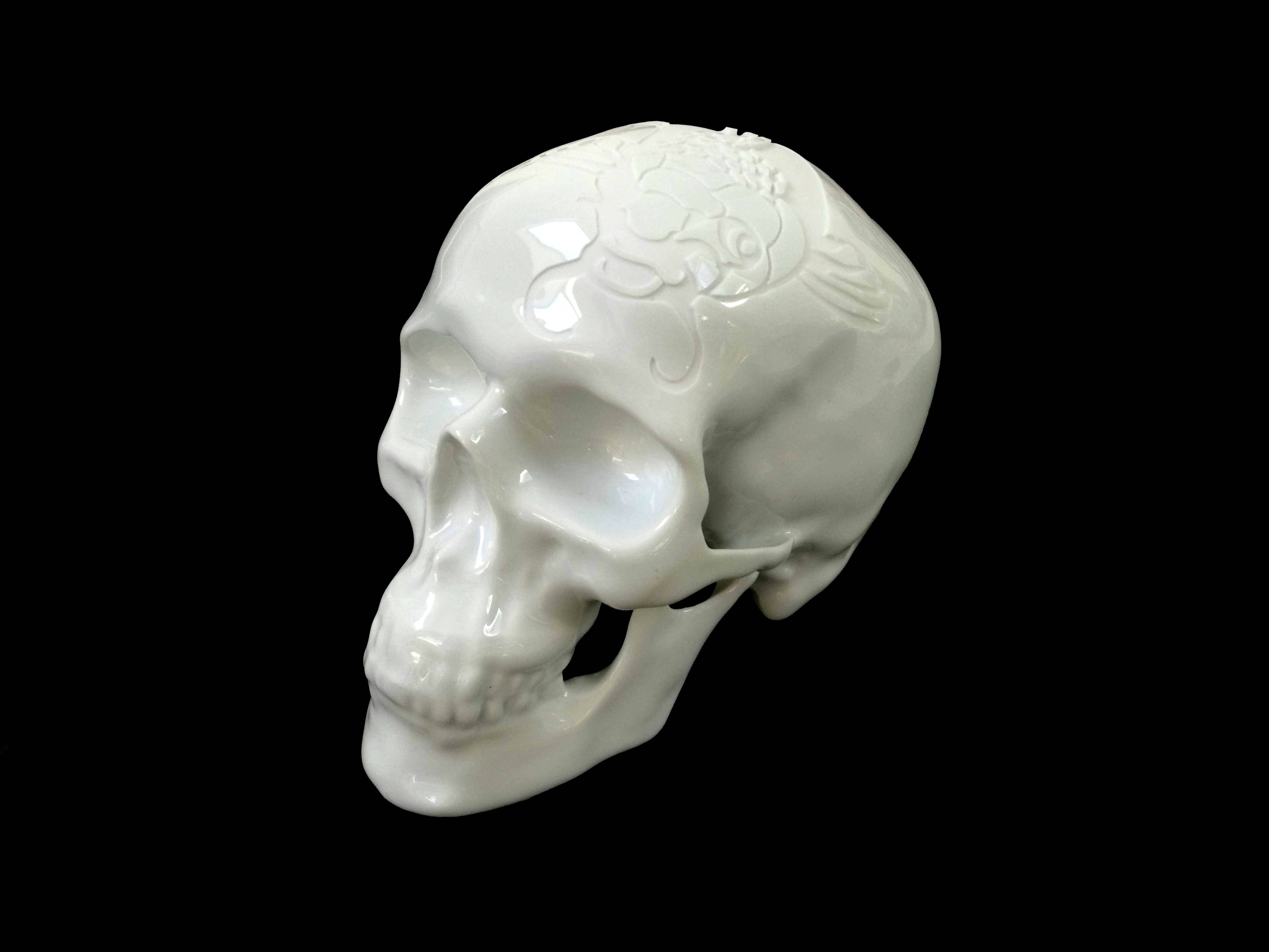 K.Olin Tribu - Venta al por mayor Figura decorativa - Skull Fish Koi de NoNoon (serie de grabados)