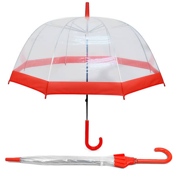 Selini New York - Wholesale Umbrella - Women's - See-Thru-Bubble Wind-Resistant Premium Clear Umbrella-UC188