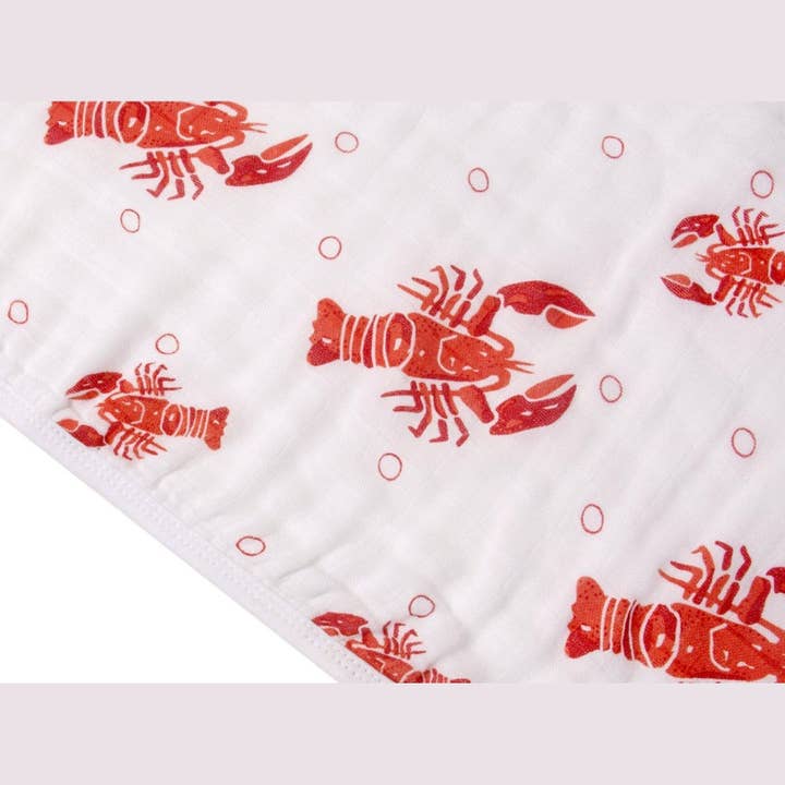 Little Hometown - Wholesale Burp Cloth - Baby - Baby Burp Cloth & Bib Combo Heads Tails Crawfish Lobster2