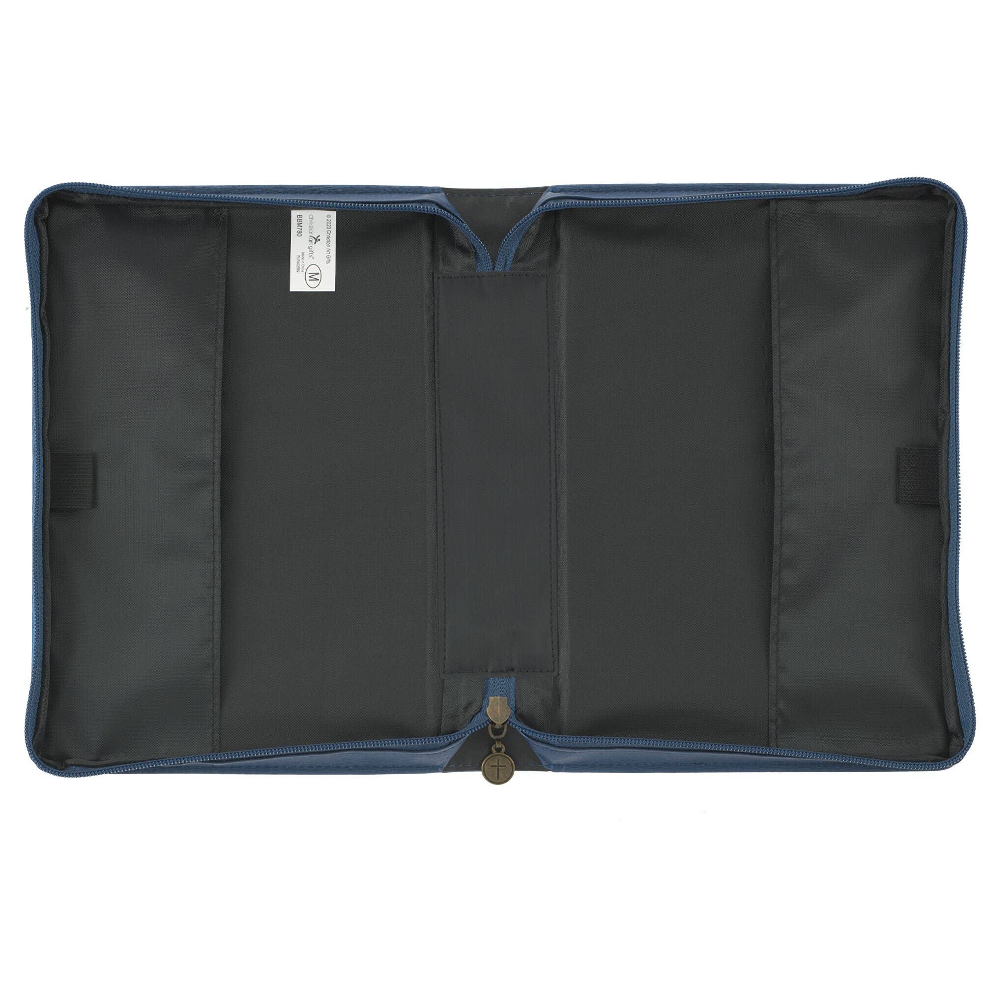 Christian Art Gifts - Vente Couvertures pour bible - Grande couverture de Bible en similicuir Blessed Peacock - Jérémie 17:73