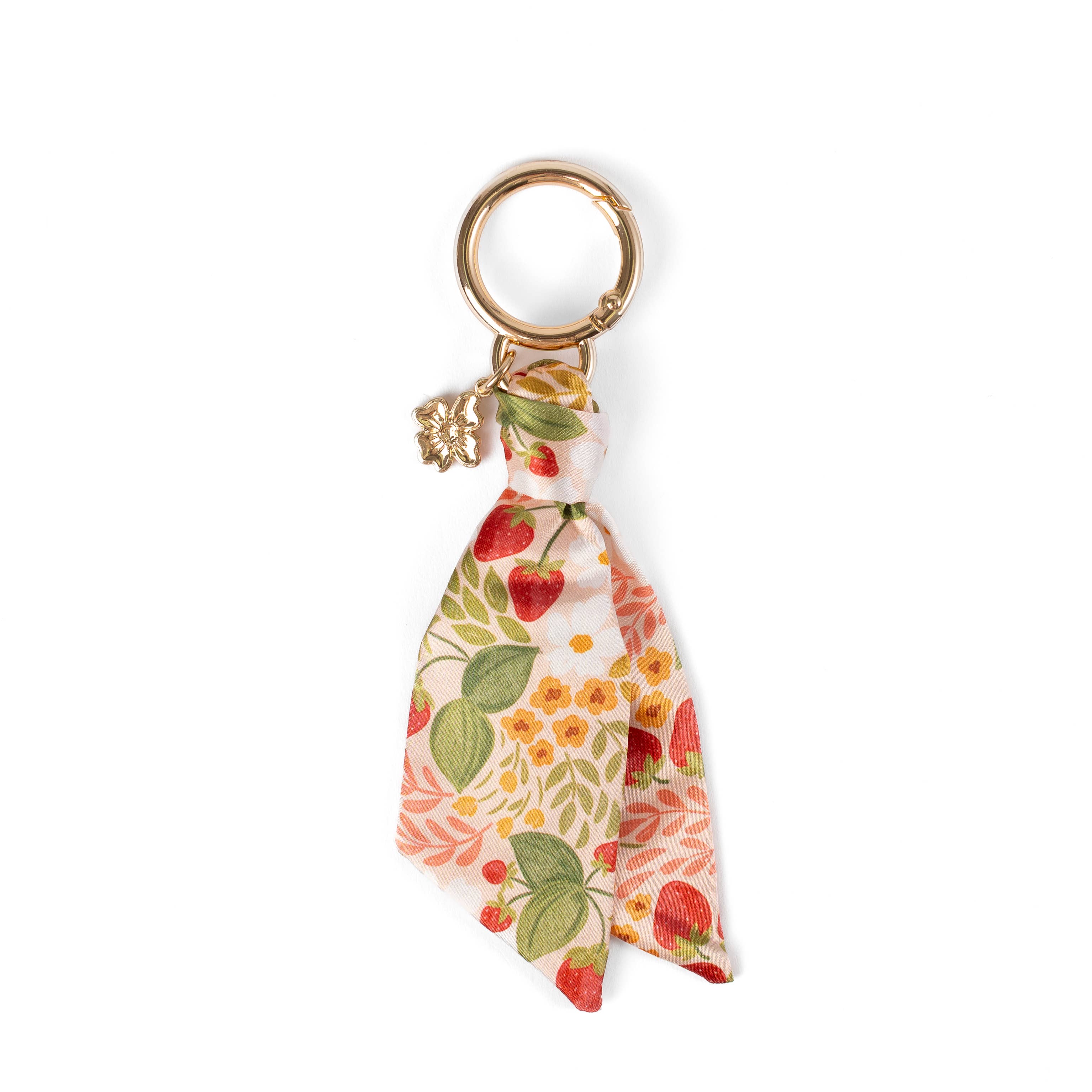 Elyse Breanne Design - Wholesale Scrunchie - Women's - Floral Satin Keychain12