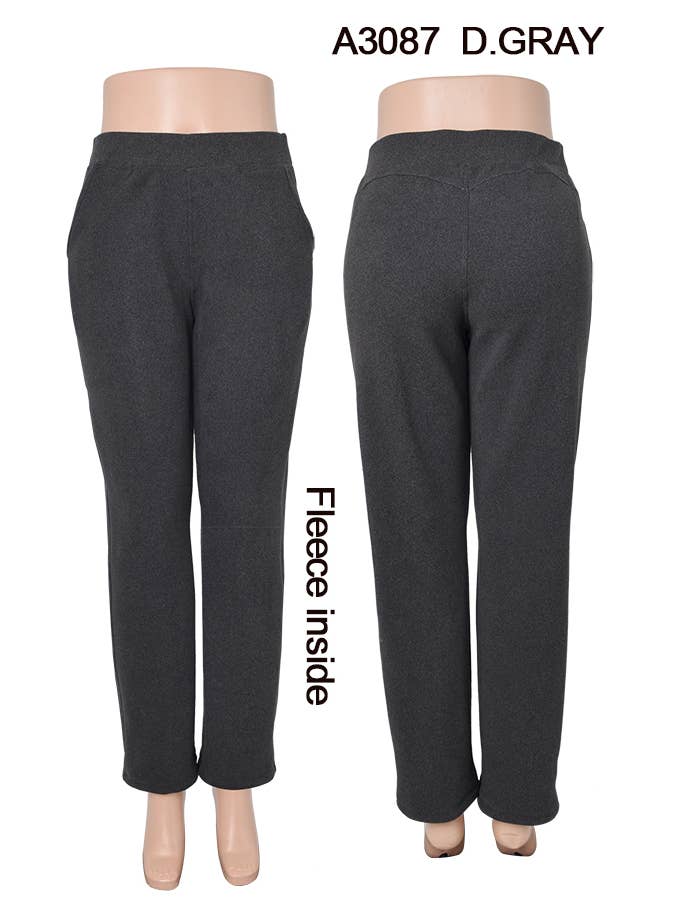 SSImport - Wholesale Pants - Women's - A3087 WINTER WIDE STRAIGHT LEG PANTS MIXED SIZES 12PCS5