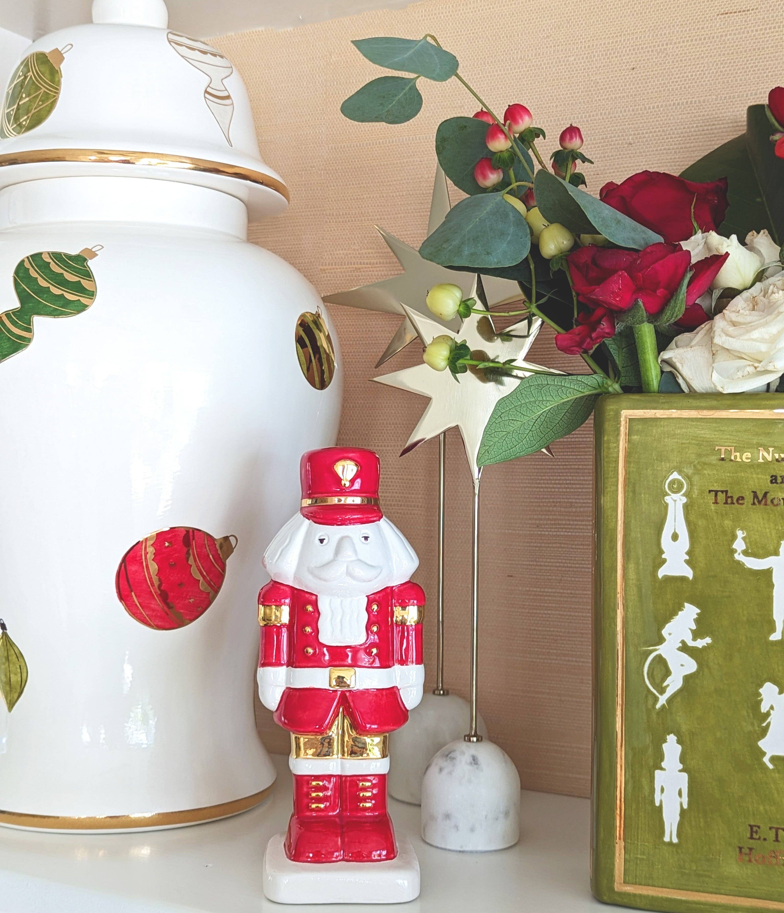 Lo Home | Ruby Clay - Wholesale Decorative Jar - Classic Baubles Ginger Jars with 22K Gold Accents1