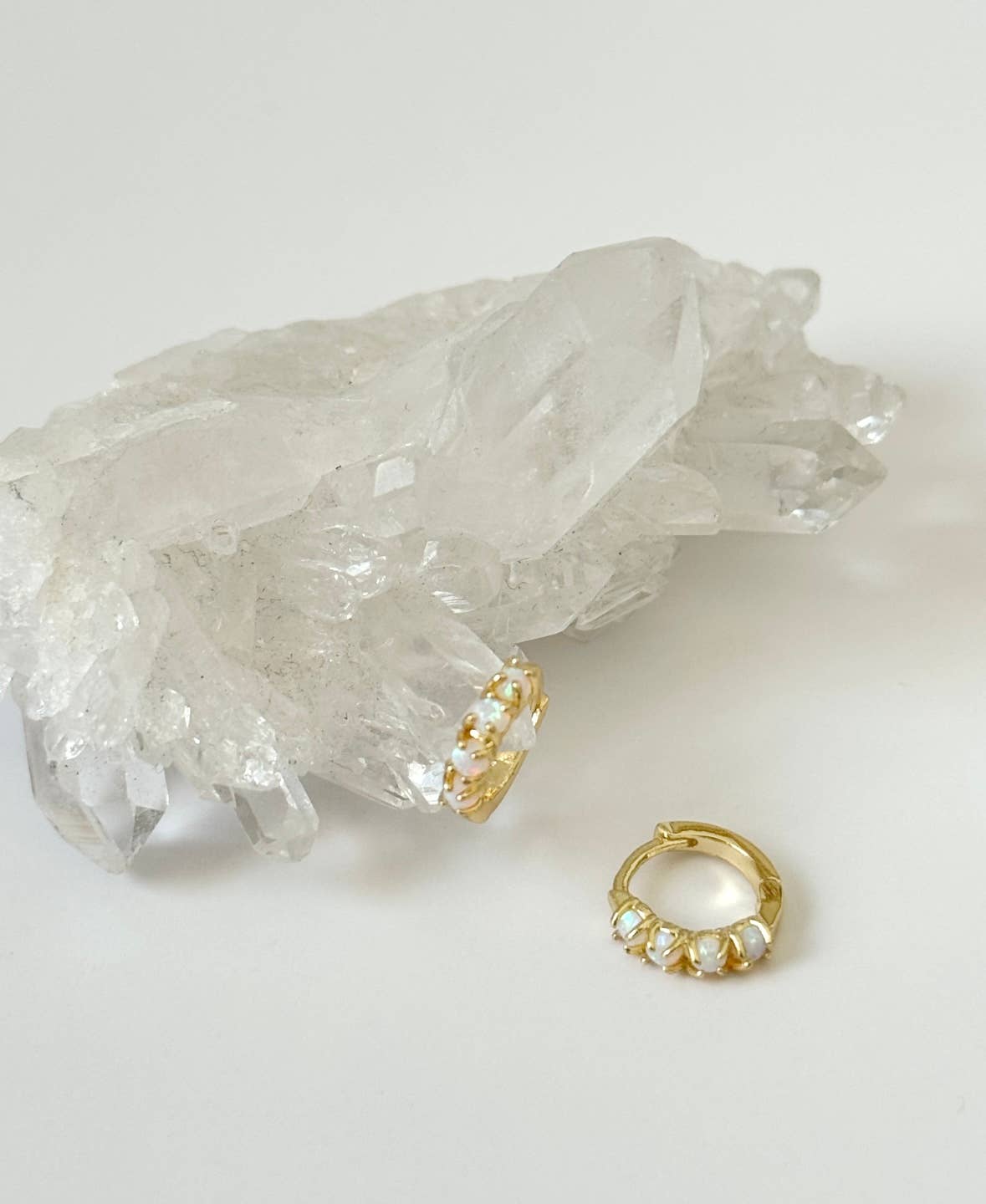 Tramps+Thieves - Wholesale Huggie Earrings - Sonata Opal Hoops3