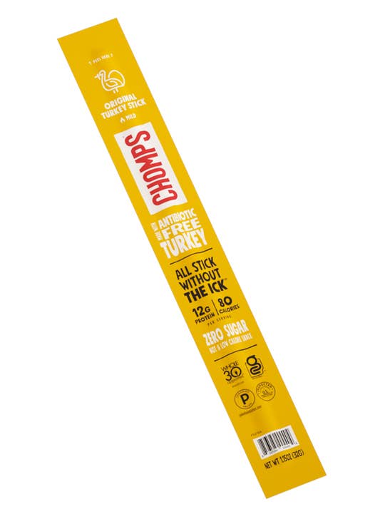 KeHE Distributors, LLC - Wholesale Jerky - Chomps Original Turkey Stick, 1.15 oz