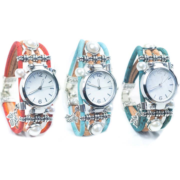 Meninas Bonitas Cork - Wholesale Wrist Watch - Women's - handmade cork watch WA-181-A10