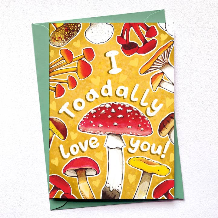 I toadally love you Valentine's Day card for wholesale by Alexia Claire Ltd