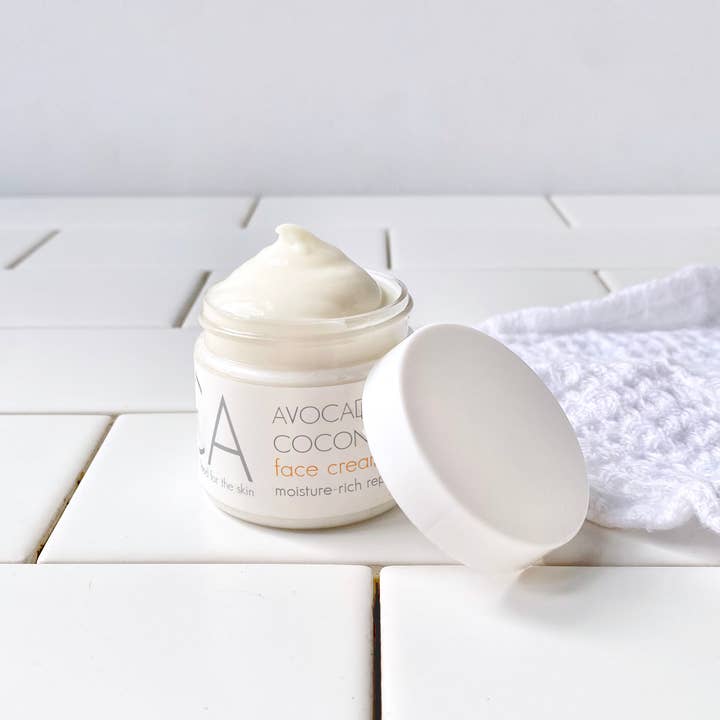 RICA bath + body - Wholesale Facial Moisturizer - Avocado + Coconut Fruit Face Cream0