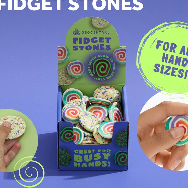 Fidget Stones – Sensory Glow in the Dark Tool for wholesale by GeoCentral