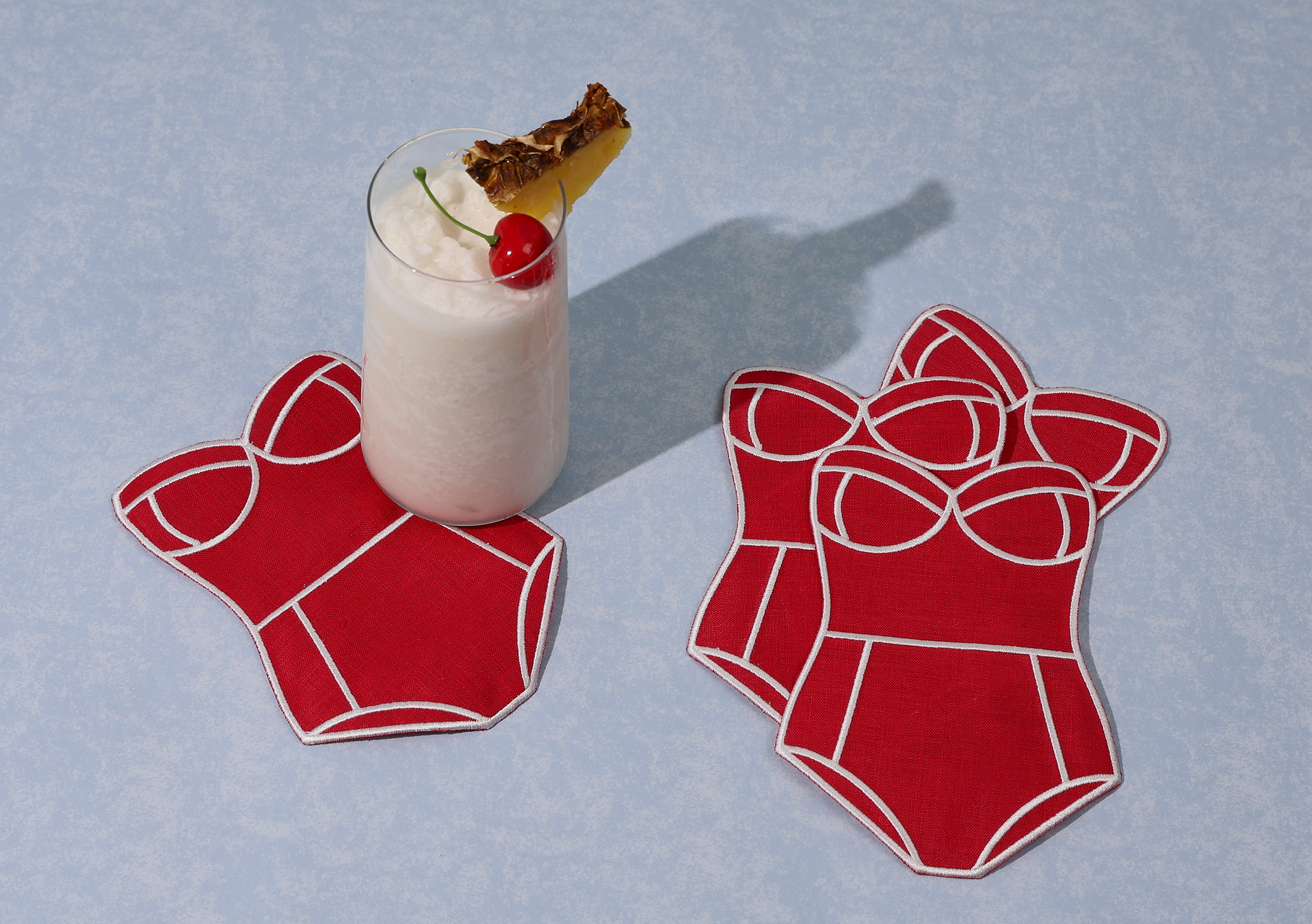 House of Gleason - Wholesale Dinner & Cloth Napkin - Red Swimsuit Cocktail Napkins - Set of 42