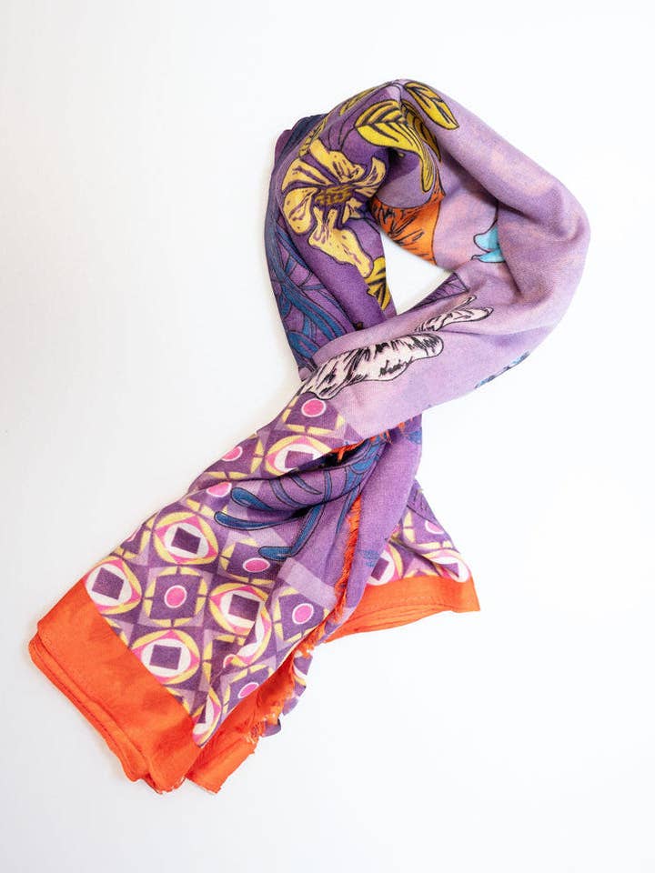 Botanical Scarf | B01 for wholesale by Weavermill