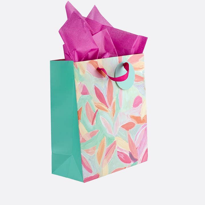 Elum Designs - Wholesale Gift Bag - GB, Botanic Abstract Leaves - MD Gift Bag