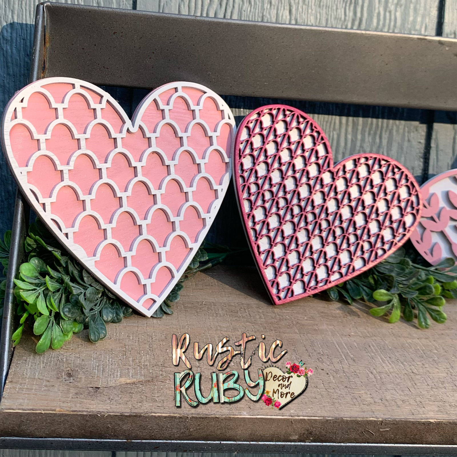Rustic Ruby Decor and More LLC - Wholesale Decorative Tabletop Object - Heart Bundle Set4