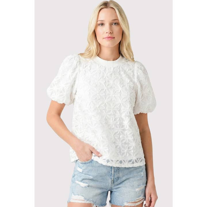 BLOMMIG BRODERAD TOPP för wholesale av STACCATO