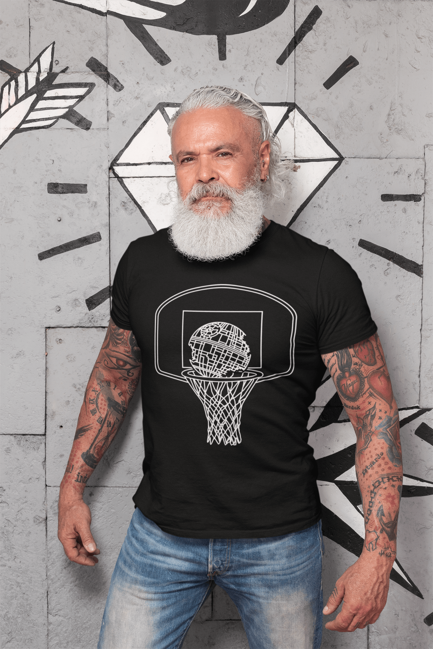Black ULTRABASIC Men's Sport Graphic T-Shirt Dead Ball - Basketball Shirt for Men for wholesale on Faire2