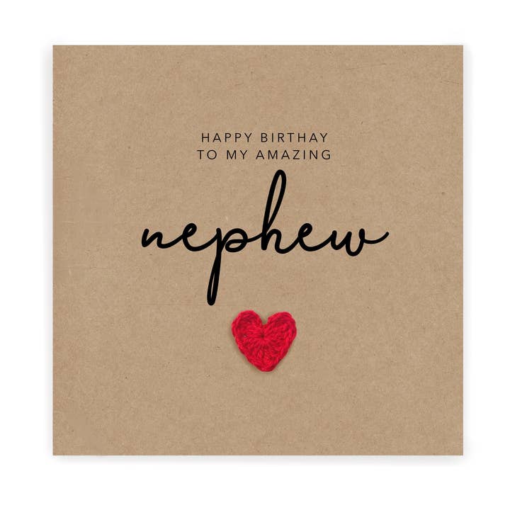 Geburtstagskarte für den Neffen, To An Amazing Nephew Happy Birthday, N für den Großhandel von Fifi's Handcrafted