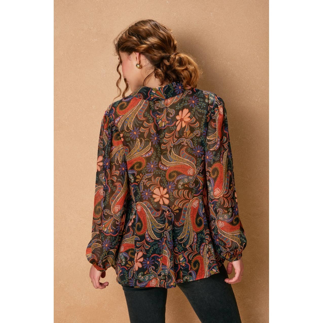 SECUOYA PROFUNDA Blusa con Bajo Acampanado por Todas Partes (1) de venta al por mayor en Faire2