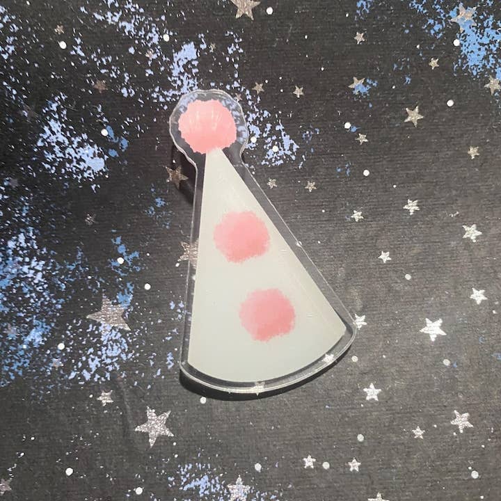 AstroManatee Shop - Wholesale Hair Clip - Women's - 3" Clown Hat Hair Clips // whimsical fashion accessory // clown aesthetic6