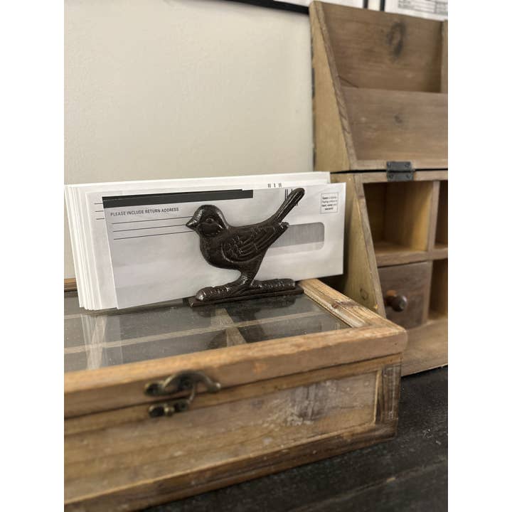 Vagabond Vintage - Wholesale Napkin Holder - Rustic Cast Iron Napkin Holder-Bird