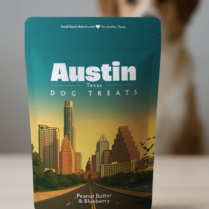 Neoteric Brands - Wholesale Pet Treats - Dog - Austin, TX Souvenir Dog Treats - 5oz Small-Batch1