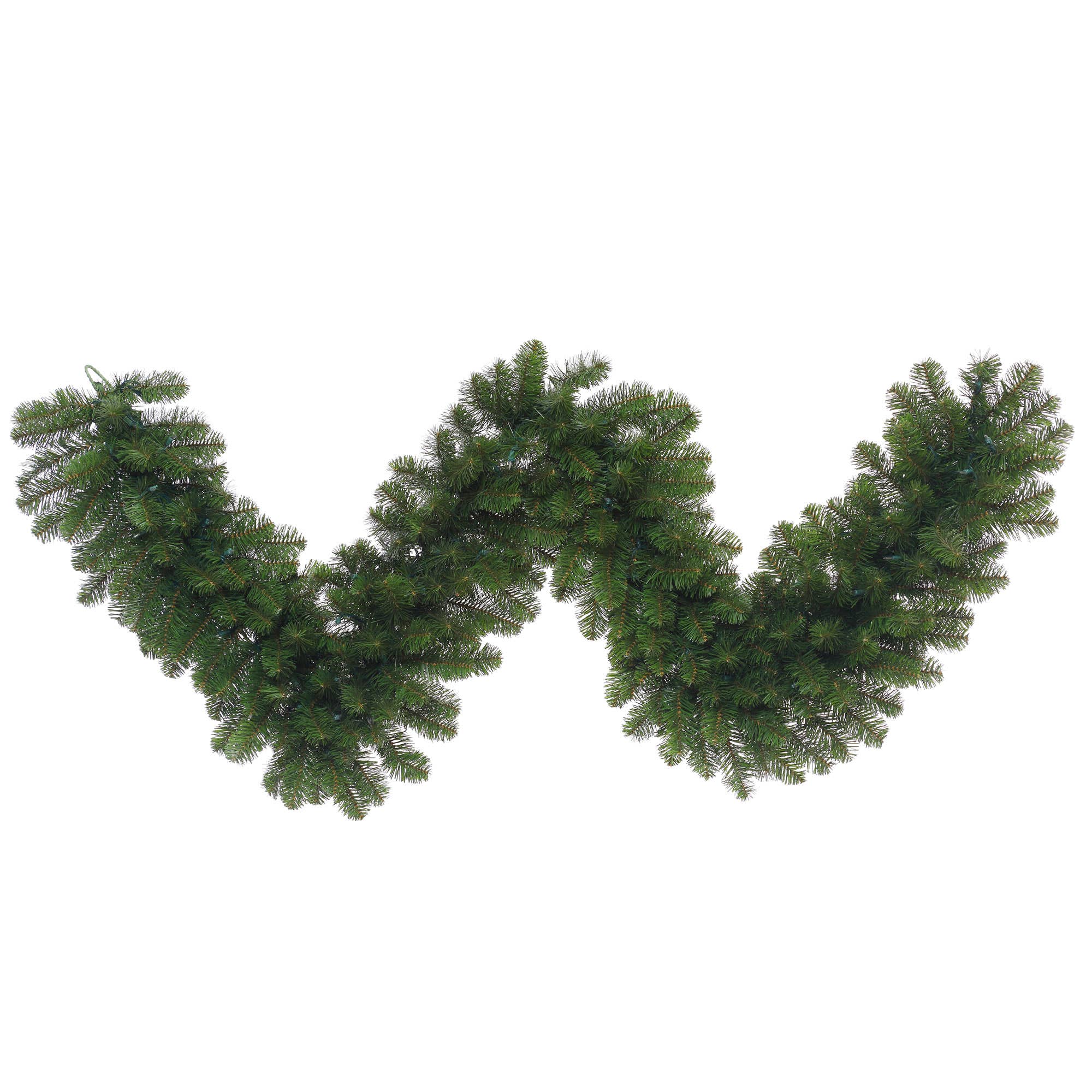 Green Vickerman 9' x 24" Grand Teton Artificial Garland, Unlit for wholesale on Faire0