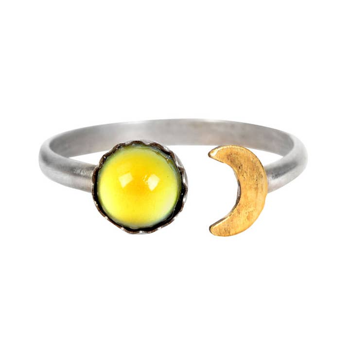 Benjamin International - Wholesale Single Stone/Solitaire Ring - Sun & Moon Mood Ring