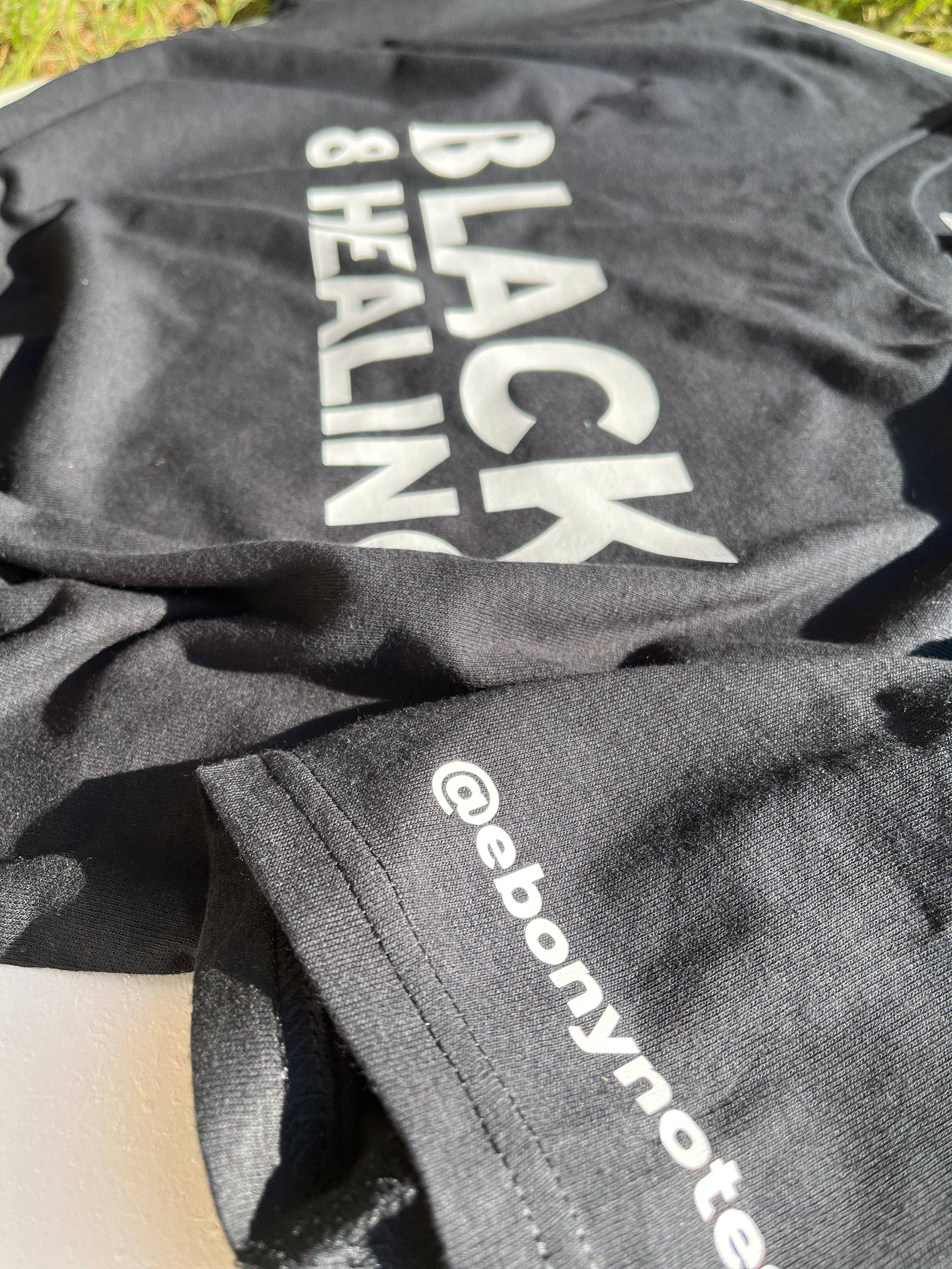Ebony Notes Company - Wholesale Screen Printed T-Shirt - Unisex - Black & Healing Shirt8