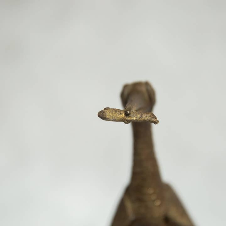 Old New House - Wholesale Sculpture - Large Fishing Bird Feather and Fish Bronze Sculpture5