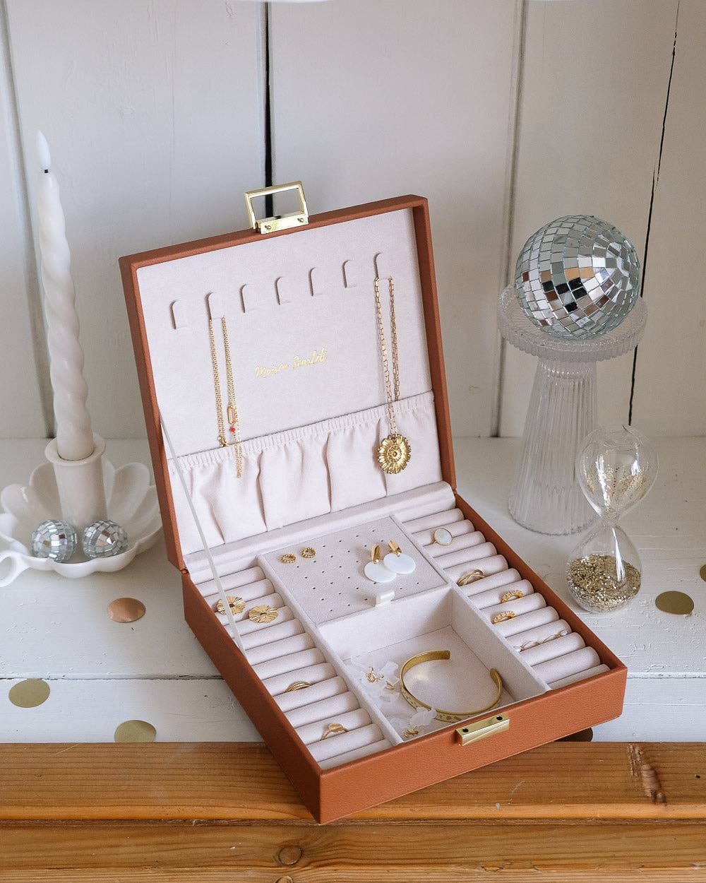 Maison Scarlett – Organizador/caixa de joias por atacado – Caixa de jóias Anne PU11