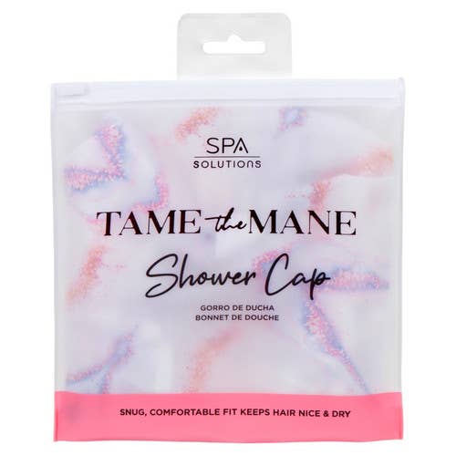 Best Beauty Group - Wholesale Showercap - SPA SOLUTIONS Tame the Mane Hair Shower Cap