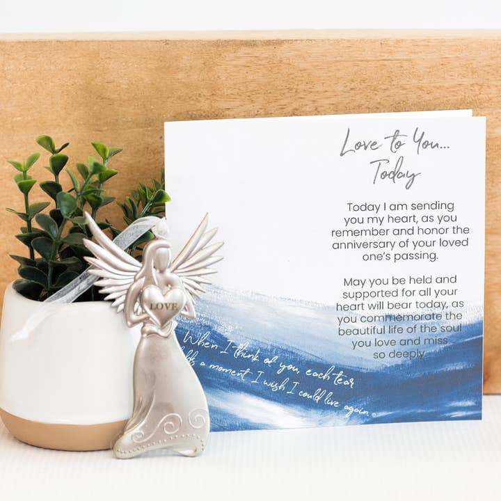 The Grandparent Gift Co. Inc. - Wholesale Ornament - Anniversary Of Loss Gift: Sympathy Angel Ornament 4549