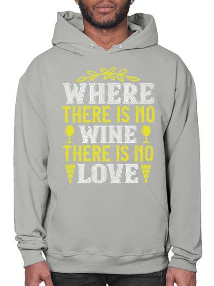 waar geen wijn is, is geen liefde 470# - wijn- Hoodie voor wholesale door tshirt unlimited