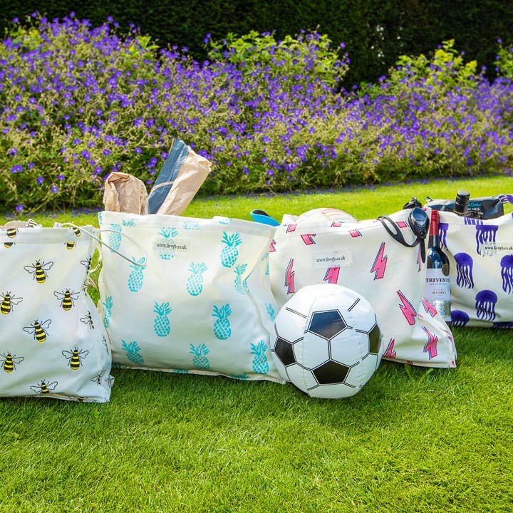 Pineapple Tote Bag (Aqua) for wholesale by Livvy B