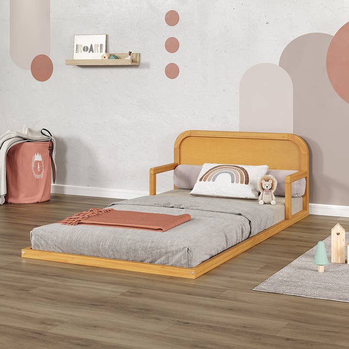 P'kolino - Wholesale Bed - Kids & Baby - P’kolino Curva Rattan Floor Bed