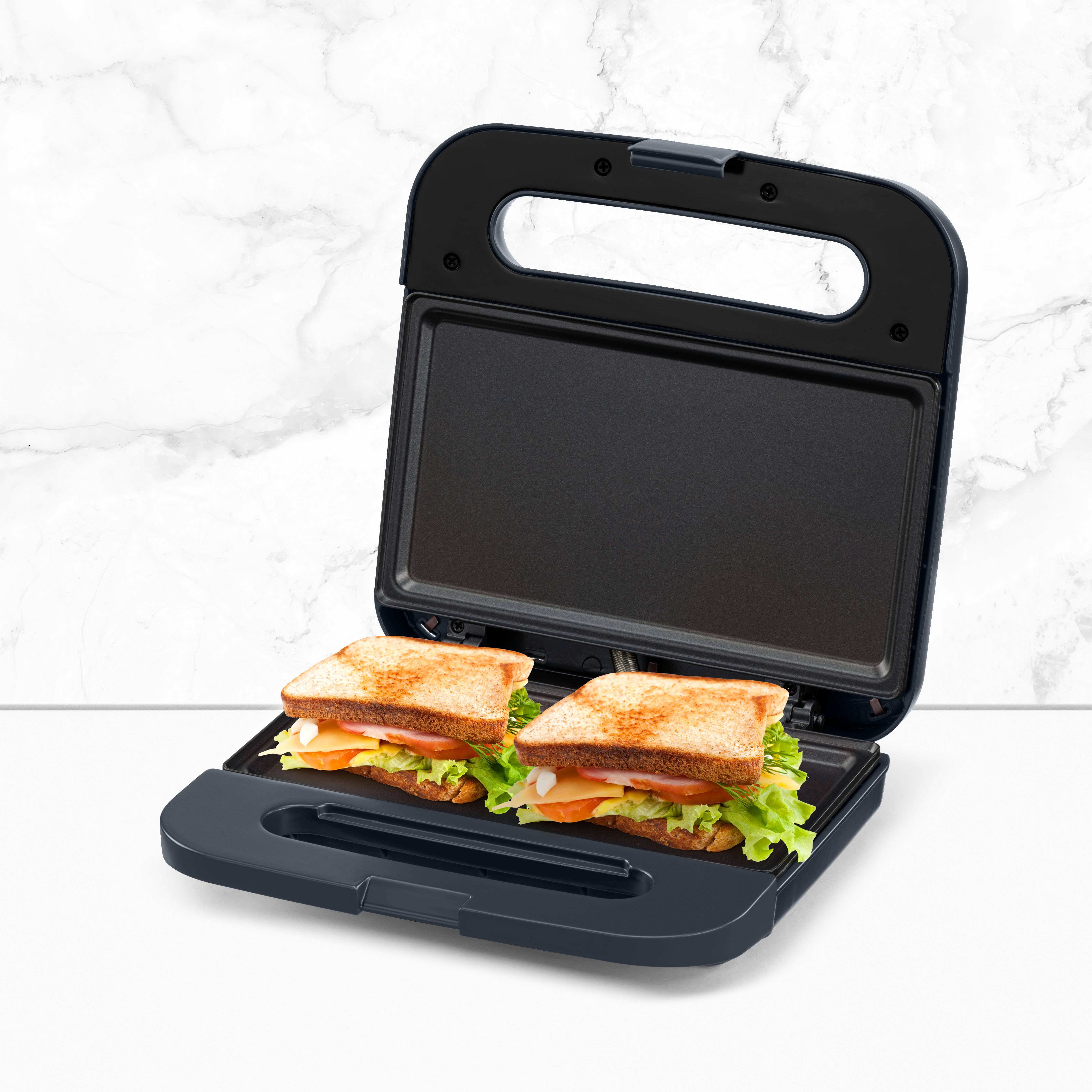 Holstein Housewares - Wholesale Kitchen Appliance - 2-SLICE SANDWICH MAKER & GRIDDLE ROSE GOLD9